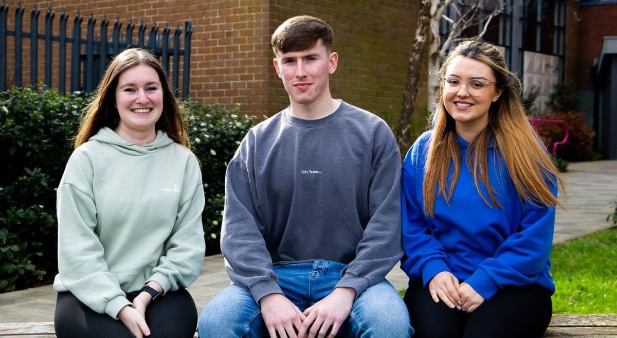 LJMU BSc (Hons) Business Management degree students  Zara, Daniel and Erin